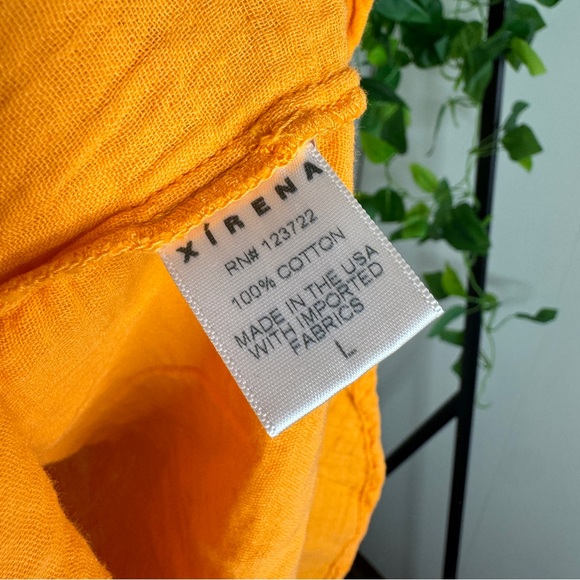 Xirena Gauze Cotton Scout Button Down Blouse size L Large - Picture 9 of 11